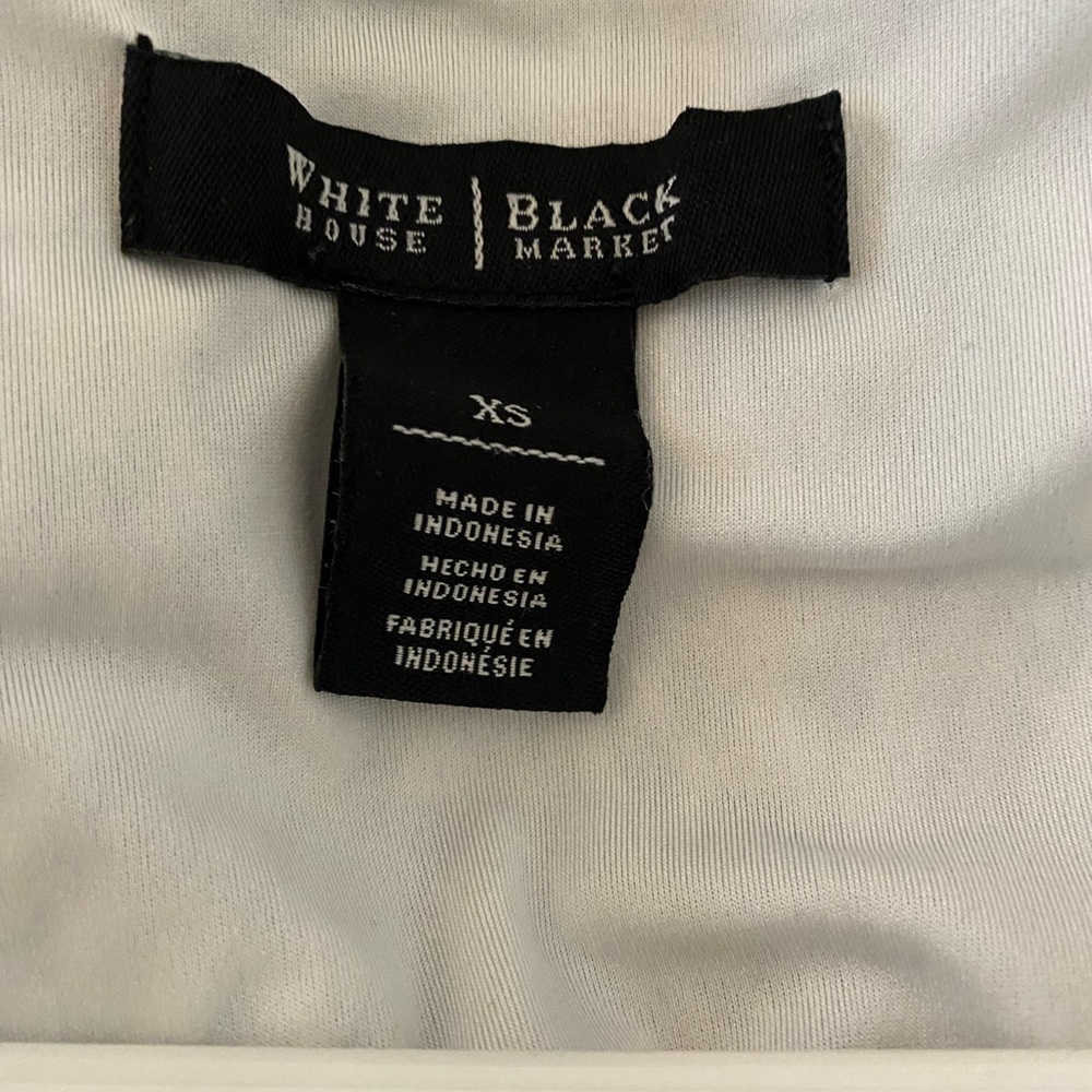 White House Black Market Animal Print Blouse - Picture 7 of 8